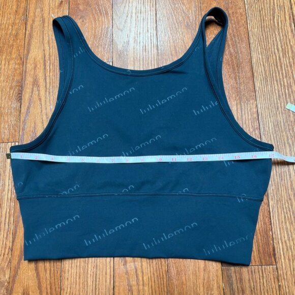 Lululemon Power Pivot Tank Special Edition Embossed Size 12 Submarine Blue - Picture 4 of 6